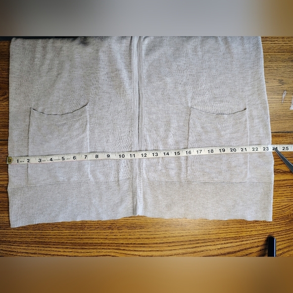 Madewell women's open front cardigan, lightweight,cotton blend,size L, pockets. - Picture 13 of 16